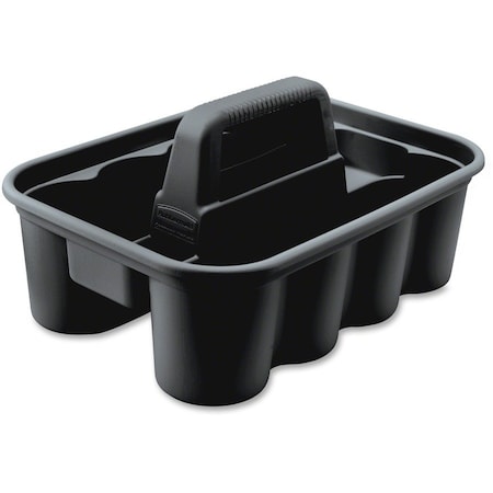 Rubbermaid Commercial Carry Caddy, Heavy-duty, 15"x10-9/10"x7-2/5", 6/CT, Black PK RCP315488BLACT